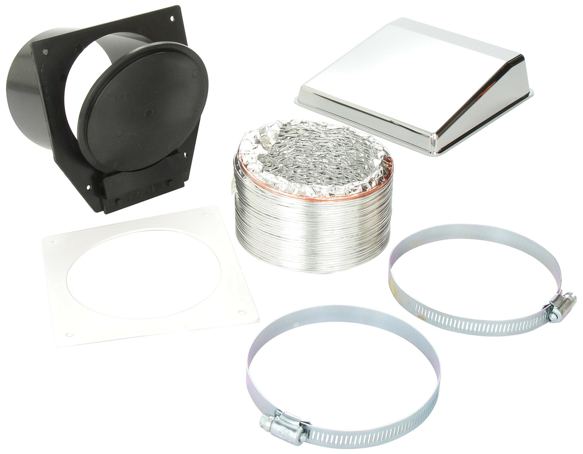 WESTLAND VID403AC Sales Deluxe Dryer Vent Kit with Chrome Vent Cover - High quality product image showing WESTLAND VID403AC Sales Deluxe Dryer Vent Kit with Chrome Vent Cover details and features