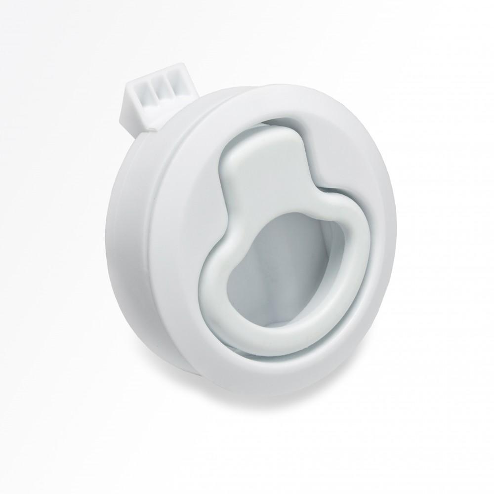 WHITECAP 3227W Nylon Non-Locking Slam Latch - White - High quality product image showing WHITECAP 3227W Nylon Non-Locking Slam Latch - White details and features