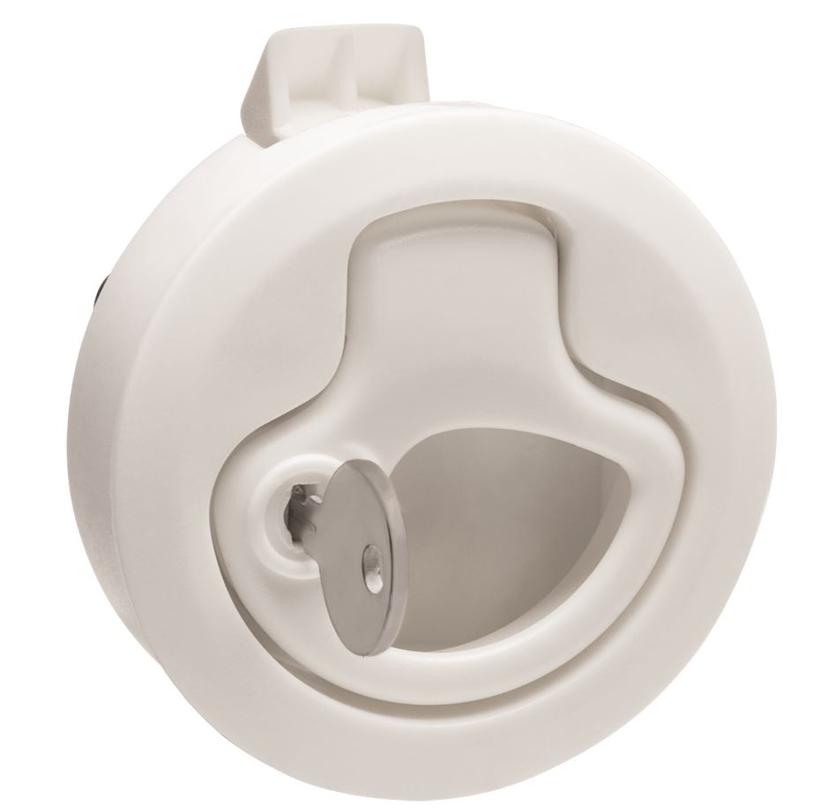 WHITECAP 3228W Nylon Locking Slam Latch - White