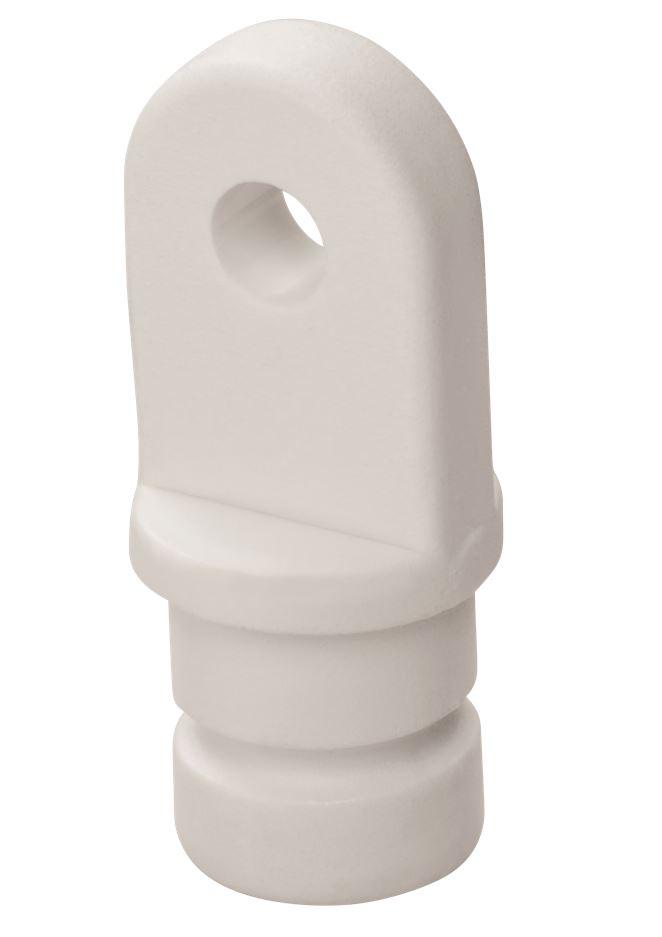 WHITECAP 3402WP Nylon 3/4 INCH Inside Eye Top Fitting - Pair, White - High quality product image showing WHITECAP 3402WP Nylon 3/4 INCH Inside Eye Top Fitting - Pair, White details and features