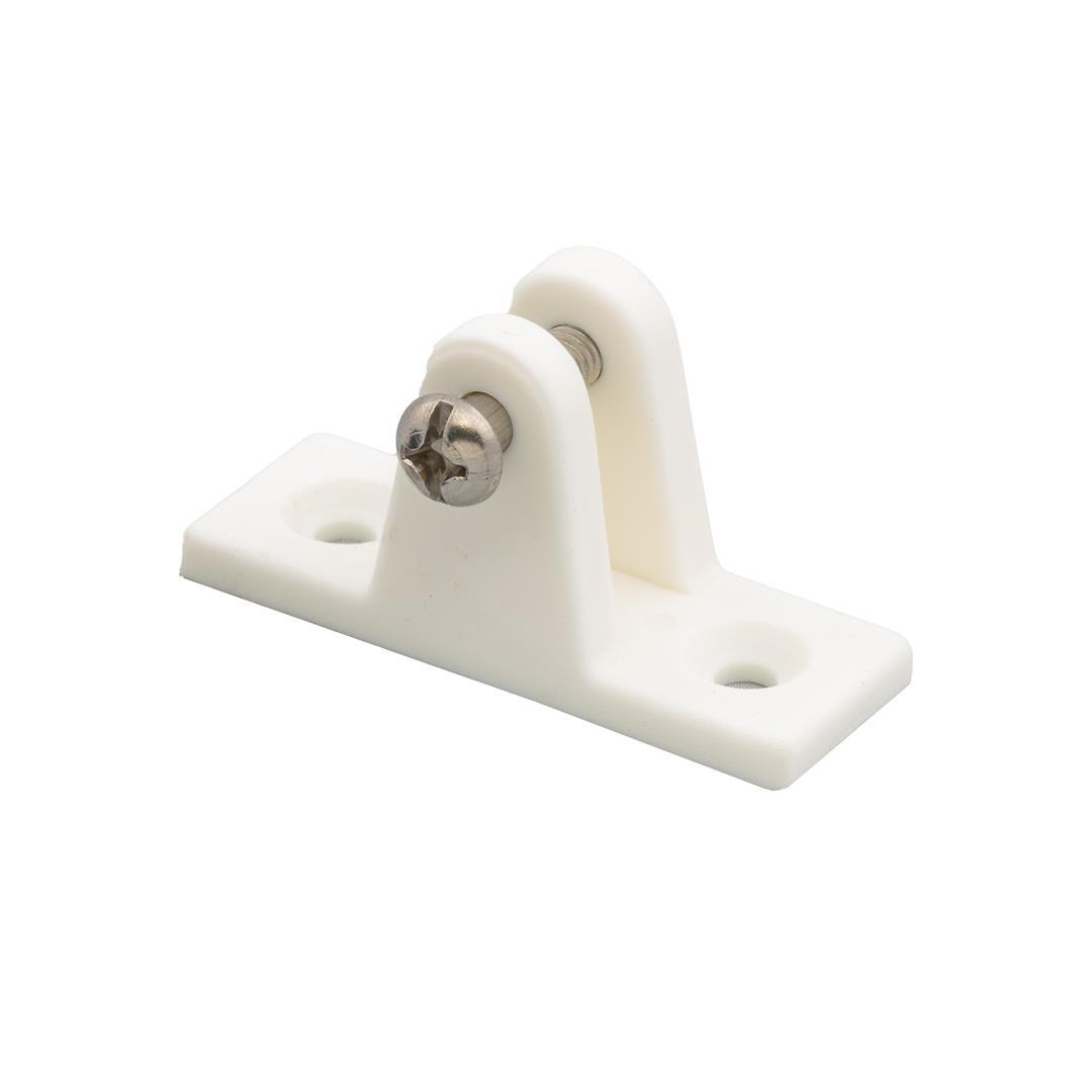 WHITECAP 3405WP Large Nylon 90° Deck Hinge - White, Pair - High quality product image showing WHITECAP 3405WP Large Nylon 90° Deck Hinge - White, Pair details and features