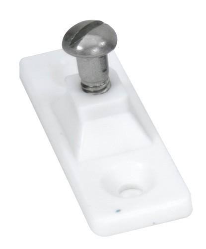 WHITECAP 3415WP Nylon Side-Mount Deck Hinge - White, Pair - High quality product image showing WHITECAP 3415WP Nylon Side-Mount Deck Hinge - White, Pair details and features