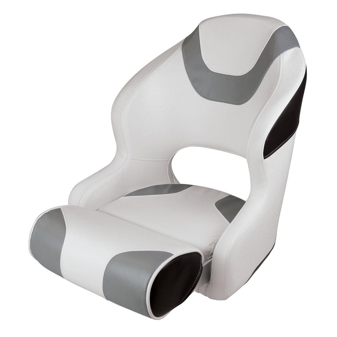 WISE 33151782 3315-1782 Baja Series Bucket Seat with Bolster, Brite White/Grey/Black - High quality product image showing WISE 33151782 3315-1782 Baja Series Bucket Seat with Bolster, Brite White/Grey/Black details and features