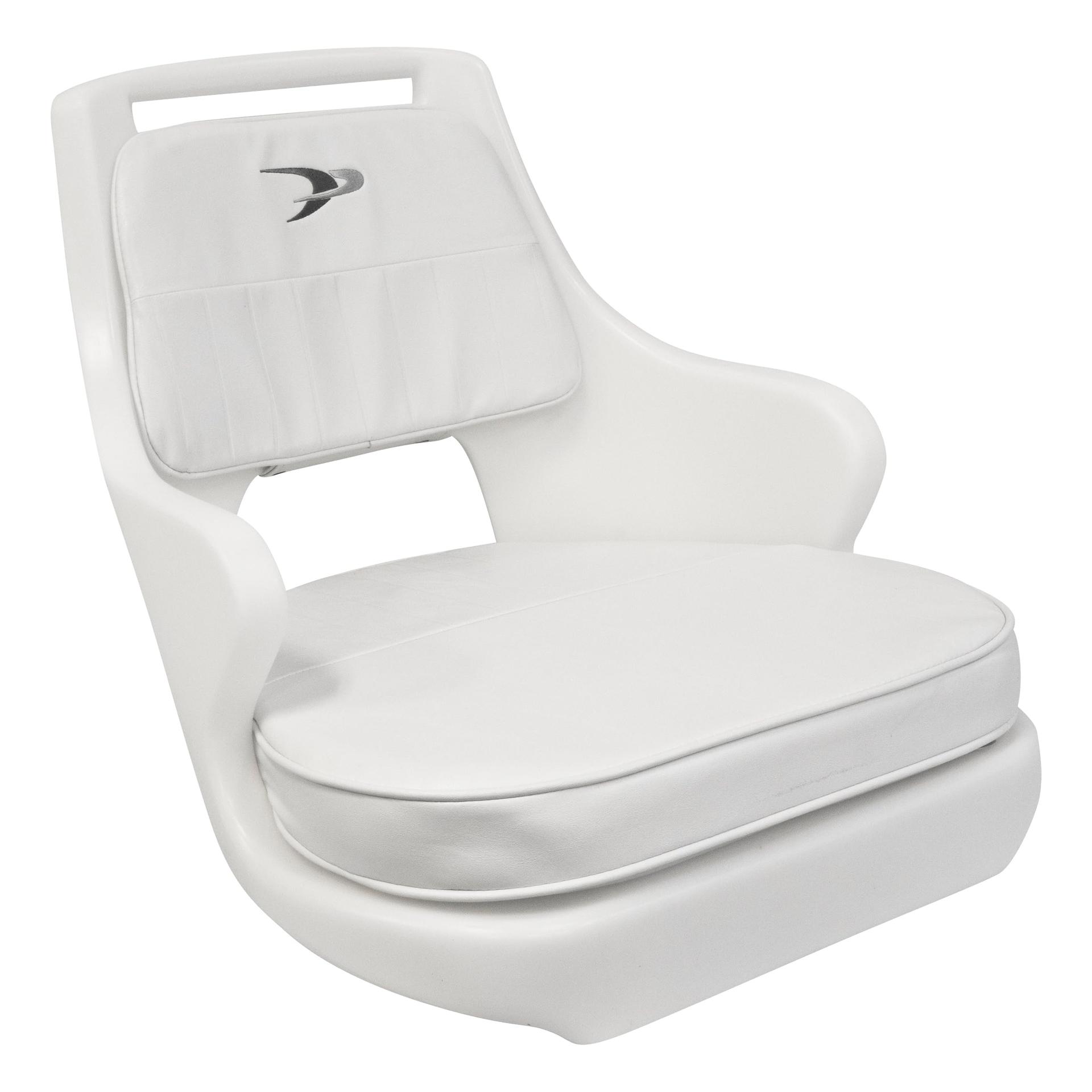 WISE 8WD015-3-710 Standard Compact Pilot Chair with Cushions and Mounting Plate, White - High quality product image showing WISE 8WD015-3-710 Standard Compact Pilot Chair with Cushions and Mounting Plate, White details and features
