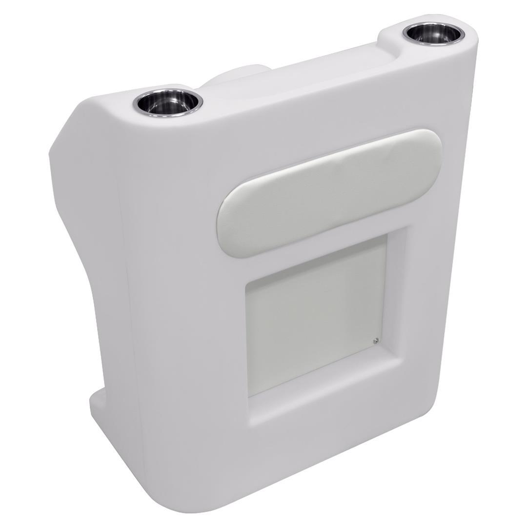 WISE 8WD1168204 8WD1168-204 Deluxe Series Pontoon Steering Console, White - High quality product image showing WISE 8WD1168204 8WD1168-204 Deluxe Series Pontoon Steering Console, White details and features