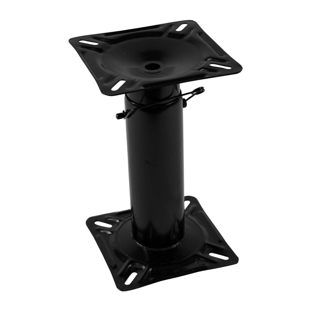 WISE 8WD1255 Boat Seat Pedestal, Adjustable from 12 INCH to 18 INCH Height, Black - High quality product image showing WISE 8WD1255 Boat Seat Pedestal, Adjustable from 12 INCH to 18 INCH Height, Black details and features