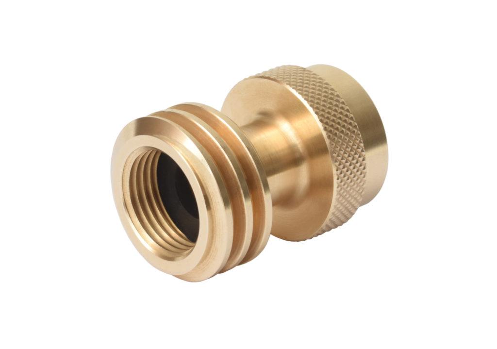 FLAME KING AB227 Propane Tank Adapter, 20lb to 1lb Converter, Hook Up Small Propane Cylinders when 20lb Ran Out, Solid Brass - High quality product image showing FLAME KING AB227 Propane Tank Adapter, 20lb to 1lb Converter, Hook Up Small Propane Cylinders when 20lb Ran Out, Solid Brass details and features
