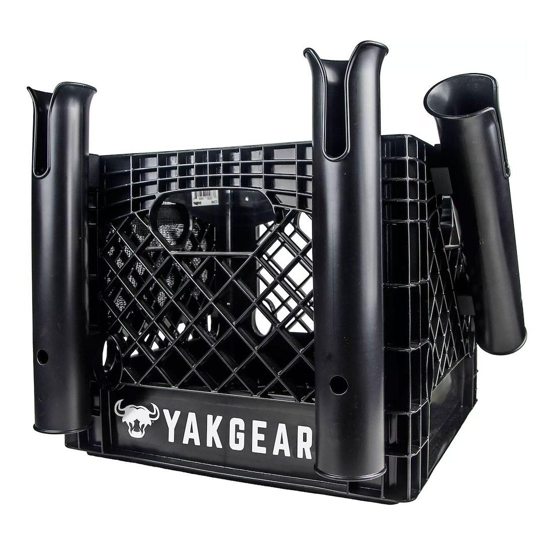 YAKGEAR 01-0006-01 ANGLERS CRATE KIT - BASIC V2, 13 Inch x 13 Inch; Black; Plastic; Basic Angler Kit; With YakGear Logo; With Build-A-Crate Double Rod Holder/ YakGear Accessory Pouch/ 1.5 Pound Grapnel Anchor Kit/ Two Utility Leashes - High quality product image showing YAKGEAR 01-0006-01 ANGLERS CRATE KIT - BASIC V2, 13 Inch x 13 Inch; Black; Plastic; Basic Angler Kit; With YakGear Logo; With Build-A-Crate Double Rod Holder/ YakGear Accessory Pouch/ 1.5 Pound Grapnel Anchor Kit/ Two Utility Leashes details and features