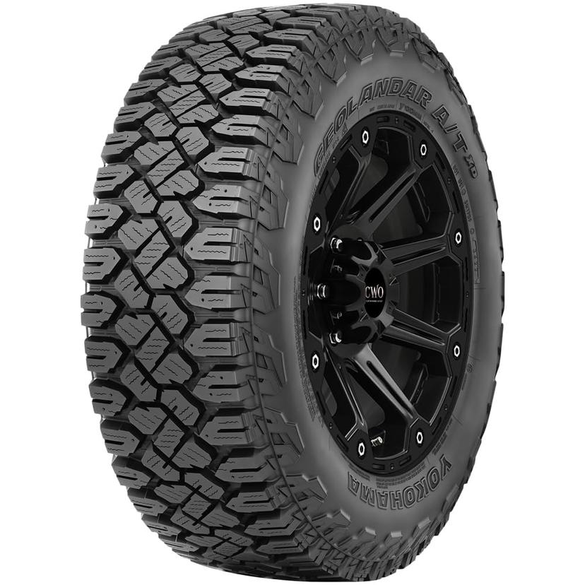 YOKOHAMA 110117120 33x12.50R20 Geolandar A/T XD 114Q Load Range E Black Wall Tire
