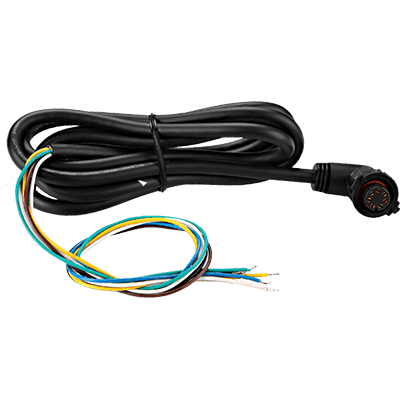 GARMIN 010-11129-00 Multi Function Display Power Cable; Multi-Function Display Power Cable; Use To Power GMI 20 And GHC 20 Devices; 90-Degree Connector; 7-Pin Connector; Black - The Twister Group Tools product