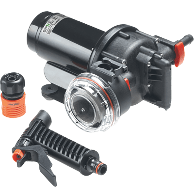 JOHNSON PUMP 10-13399-03 Boat Washdown Pump; Aqua Jet; Santoprene Diaphragm; 3.5 Gallon Per Minute; 3/8 Inch BSP/ 1/2 Inch Barb Port Connection; Polyphthalamide(PPA) Body And Nitrile Valve - High quality product image showing JOHNSON PUMP 10-13399-03 Boat Washdown Pump; Aqua Jet; Santoprene Diaphragm; 3.5 Gallon Per Minute; 3/8 Inch BSP/ 1/2 Inch Barb Port Connection; Polyphthalamide(PPA) Body And Nitrile Valve details and features