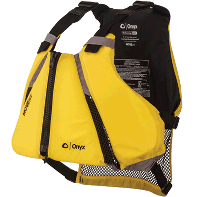 ONYX 122000-300-060-14 MoveVent Curve Life Vest Yellow, XL/2XL - High quality product image showing ONYX 122000-300-060-14 MoveVent Curve Life Vest Yellow, XL/2XL details and features