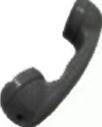 CORTELCO 006500-VM2-PAK VOL.CONTROL HANDSET (BLACK)