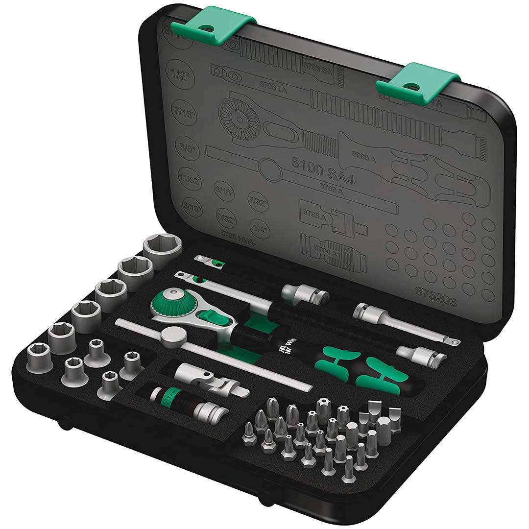WERA 05003535001 SAE 1/4- Drive Speed Ratchet Set (41-Piece Set) - The Twister Group Tools product