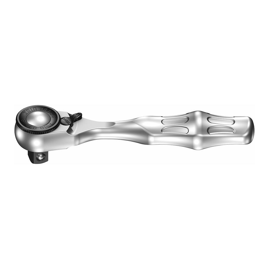 WERA 05003793001 8008 A Zyklop Mini 3 Ratchet with 1/4 INCH square drive - High quality product image showing WERA 05003793001 8008 A Zyklop Mini 3 Ratchet with 1/4 INCH square drive details and features