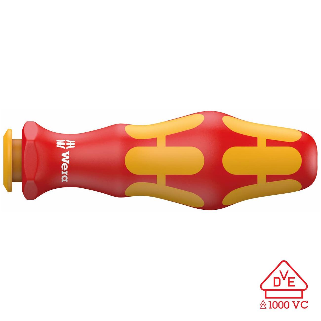 WERA 05003990001 VDE Kraftform 9mm Blade-Holding Screwdriving Handle - High quality product image showing WERA 05003990001 VDE Kraftform 9mm Blade-Holding Screwdriving Handle details and features