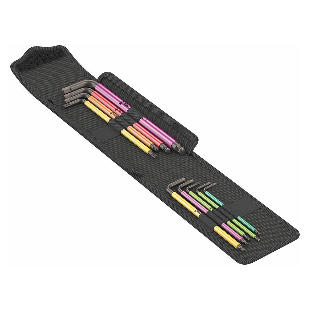 WERA 05004173001 Metric L-Key Hex/Torx Bicycle INCHSet 4 INCH (9 Piece Set) - The Twister Group Tools product