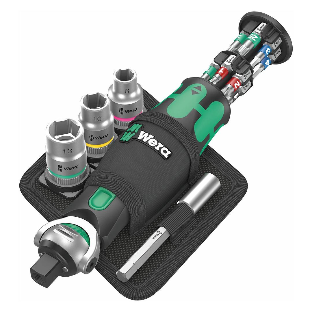 WERA 05004281001 Zyklop Pocket Set 2 Ratchet Set (18-Piece Set) - The Twister Group Tools product