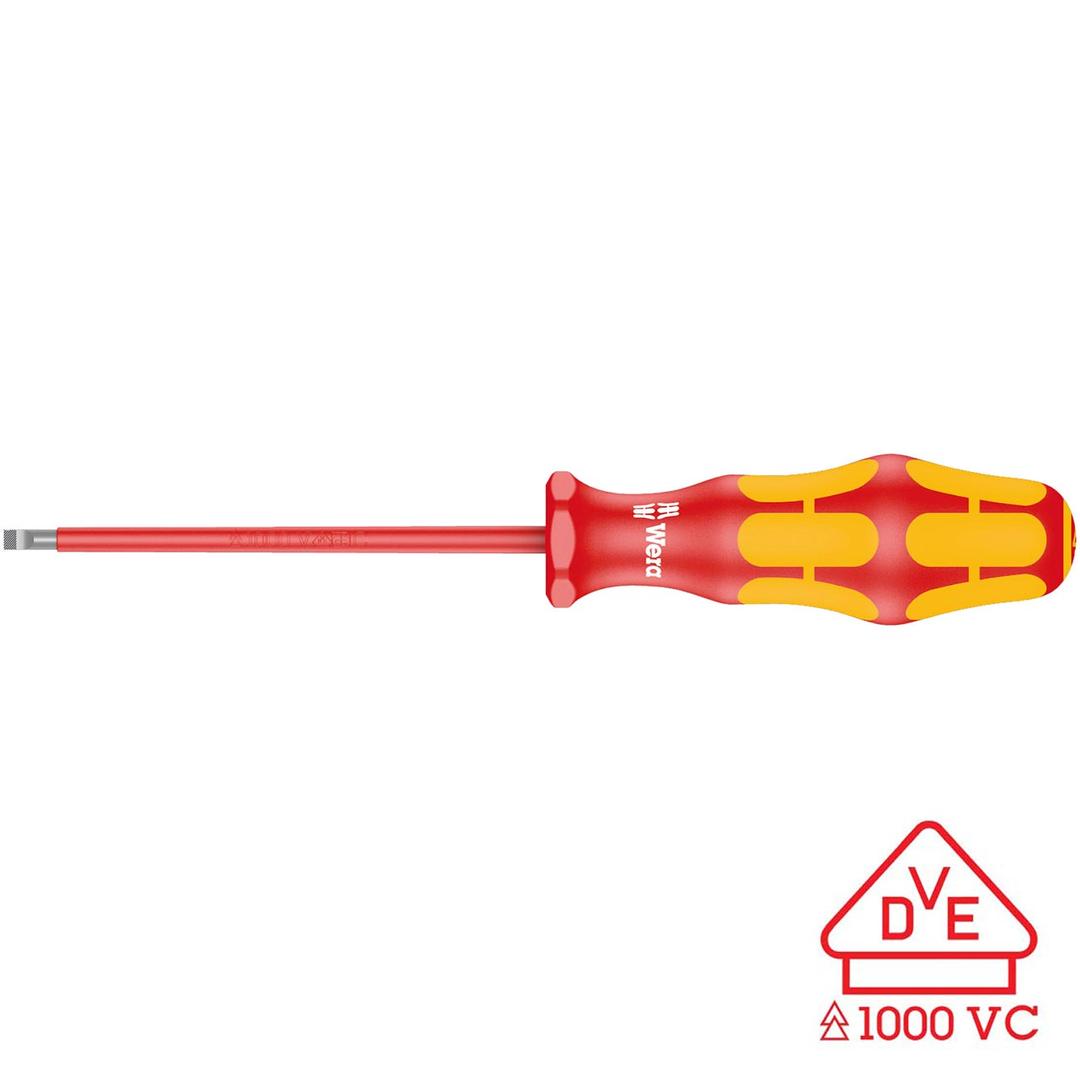 WERA 05006130001 Screwdriver: Insulated Slotted 1.2mm x 80mm (With Lasertip) - The Twister Group Tools product