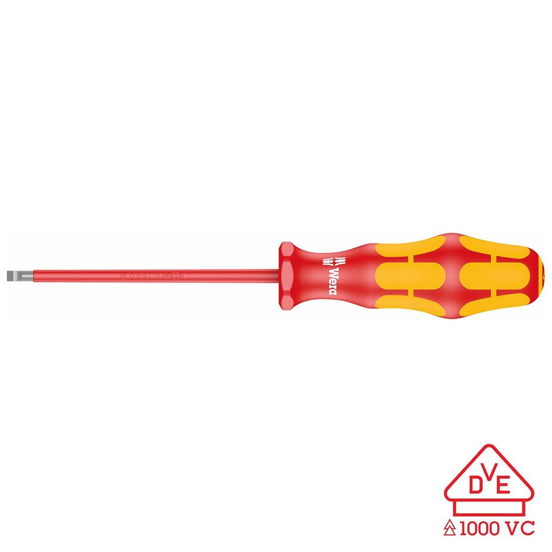 WERA 05006135001 VDE Insulated Screwdriver: Slotted 8mm - The Twister Group Tools product