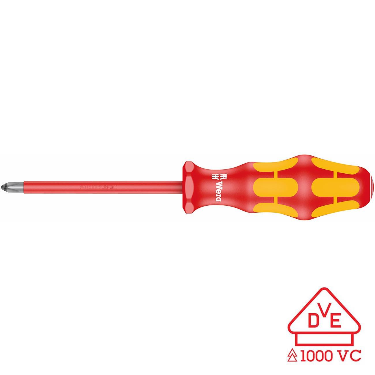 WERA 05006156001 VDE Insulated Screwdriver: PH#3 Phillips - High quality product image showing WERA 05006156001 VDE Insulated Screwdriver: PH#3 Phillips details and features