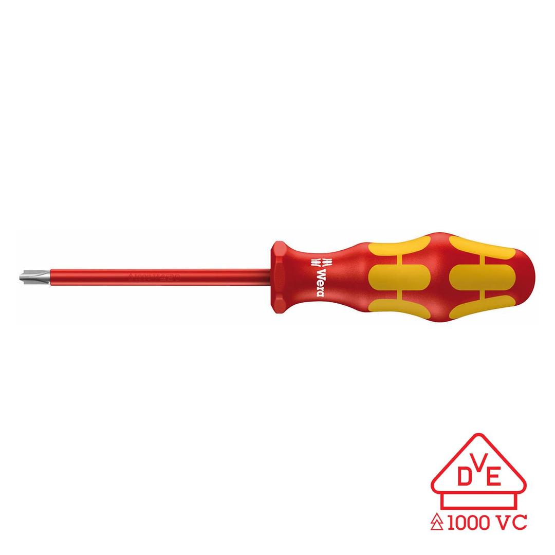 WERA 05006381001 Insulated Screwdriver with Reduced Blade Diameter for (#2) PlusMinus Screws (Phillips/slotted) - The Twister Group Tools product