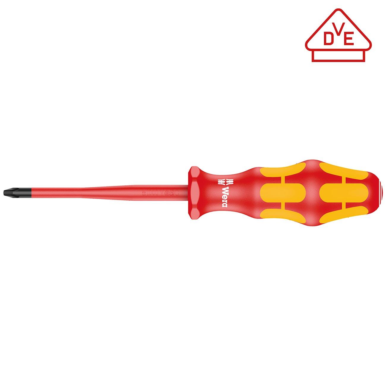 WERA 05006451001 VDE Insulated Screwdriver: Phillips PH# 2 x 100mm - High quality product image showing WERA 05006451001 VDE Insulated Screwdriver: Phillips PH# 2 x 100mm details and features