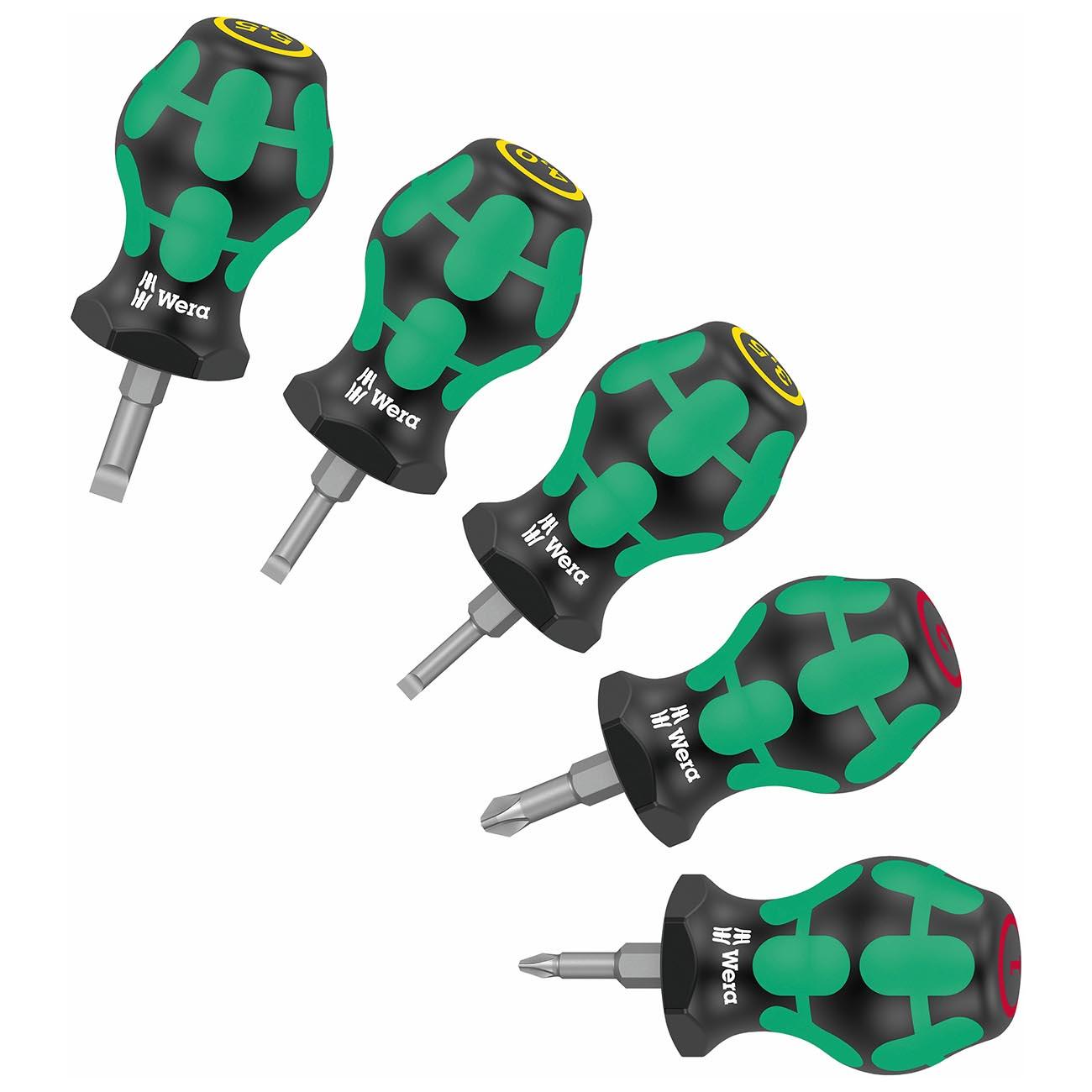 WERA 05008870001 Stubby Screwdriver Set (5 Piece Set) - High quality product image showing WERA 05008870001 Stubby Screwdriver Set (5 Piece Set) details and features