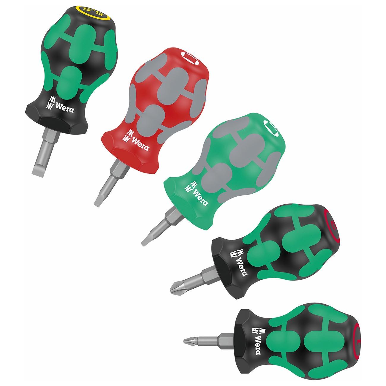 WERA 05008872001 Stubby Set Screwdriver set (5 piece set) - High quality product image showing WERA 05008872001 Stubby Set Screwdriver set (5 piece set) details and features