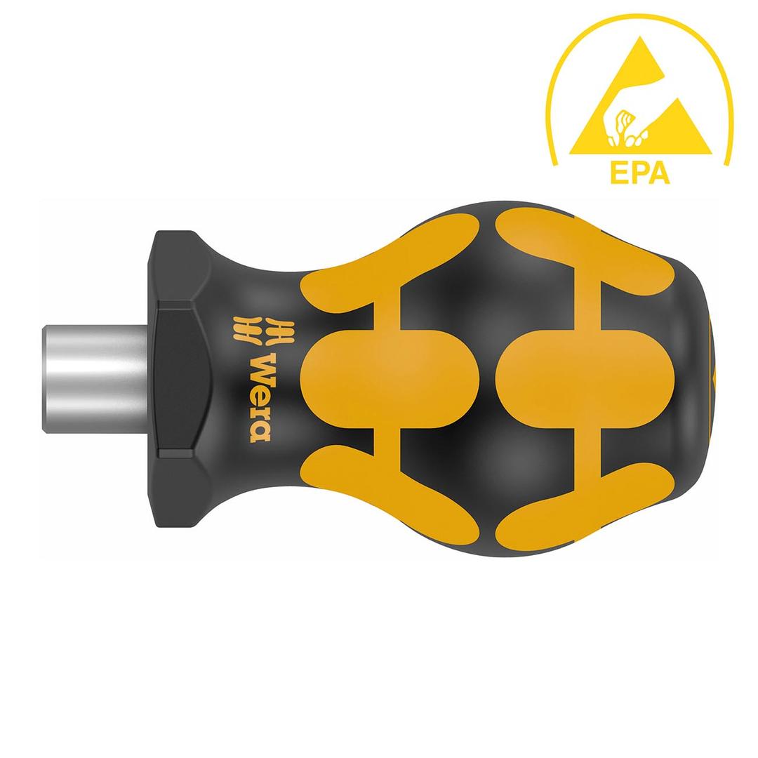 WERA 05008881001 ESD Stubby Magnetic Bitholding Screwdriver - The Twister Group Tools product