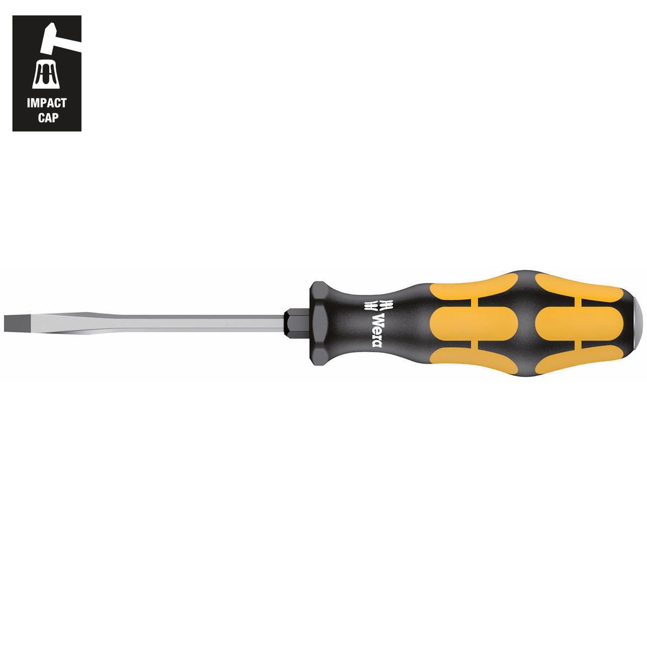 WERA 05018262001 Kraftform Chiseldriver Slotted Screwdriver - 4.5mm Head - High quality product image showing WERA 05018262001 Kraftform Chiseldriver Slotted Screwdriver - 4.5mm Head details and features