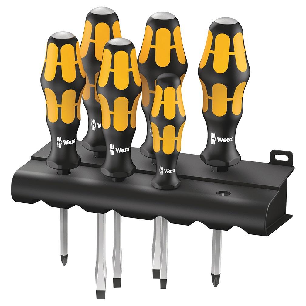 WERA 05018282001 Chiseldriver Screwdriver Rack 6 Piece Set - High quality product image showing WERA 05018282001 Chiseldriver Screwdriver Rack 6 Piece Set details and features