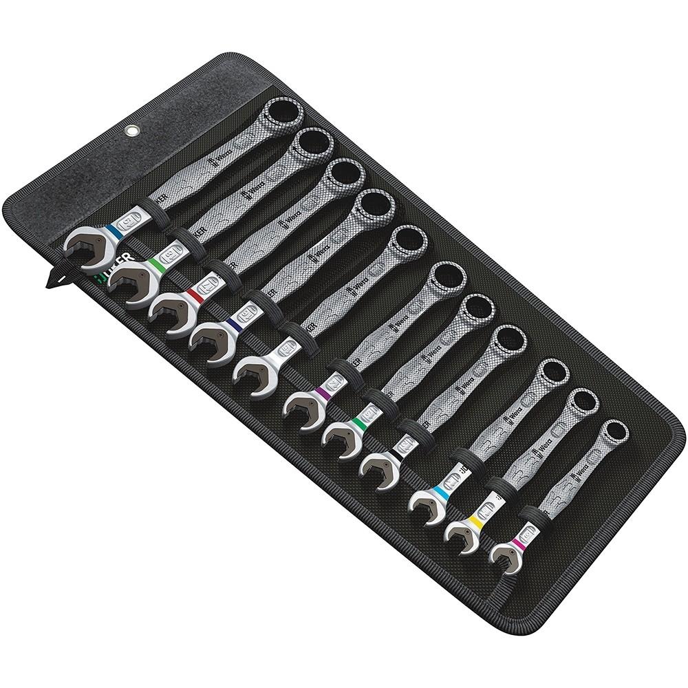 WERA 05020013001 6000 Joker 11 Set 1 Ratcheting combination wrenches set, 11 pieces - High quality product image showing WERA 05020013001 6000 Joker 11 Set 1 Ratcheting combination wrenches set, 11 pieces details and features