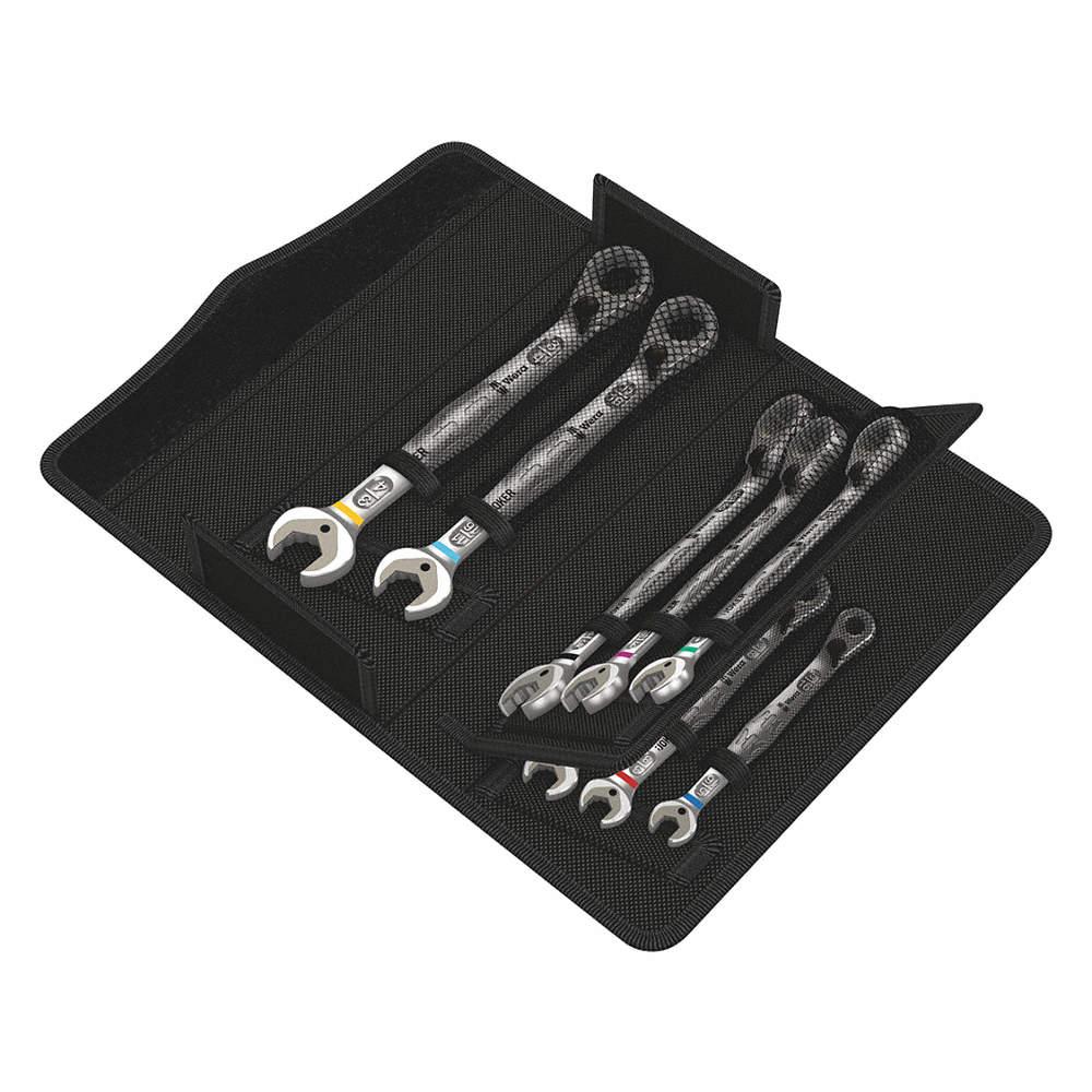 WERA 05020093001 Joker SAE Ratcheting Combination Angled Head Wrench 8 Piece Set - High quality product image showing WERA 05020093001 Joker SAE Ratcheting Combination Angled Head Wrench 8 Piece Set details and features