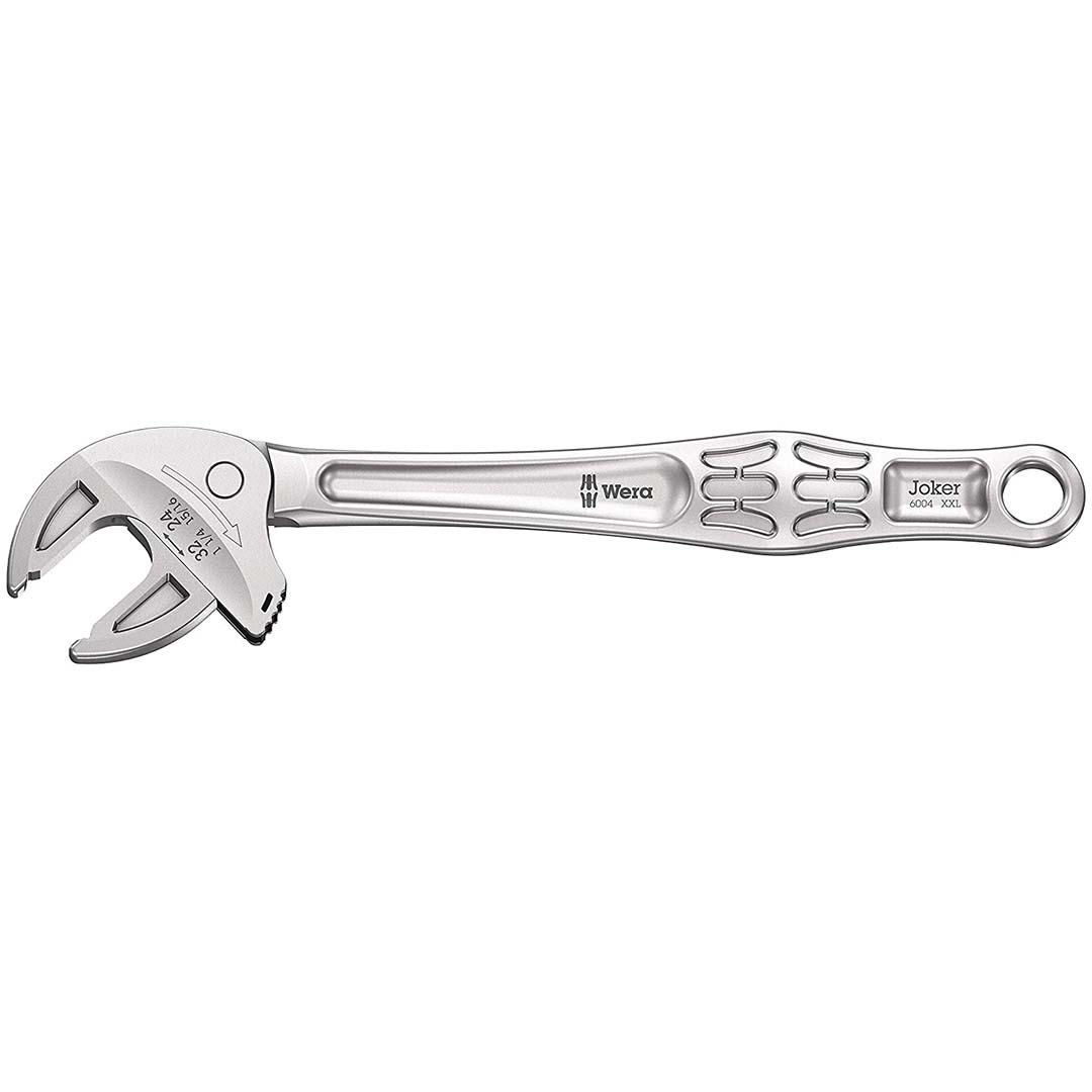 WERA 05020102001 Joker XXL Self-Setting Combination Wrench: 24 - 32mm 15/16 INCH - 1-1/4 INCH - High quality product image showing WERA 05020102001 Joker XXL Self-Setting Combination Wrench: 24 - 32mm 15/16 INCH - 1-1/4 INCH details and features