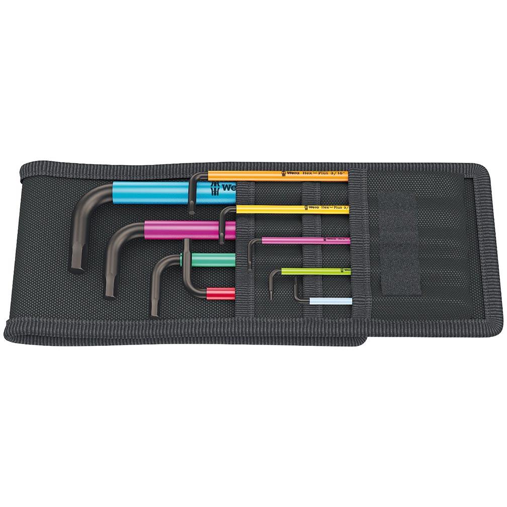 WERA 05022639001 Hex-Plus Color Coded SAE L-Key 8 Piece Set - The Twister Group Tools product