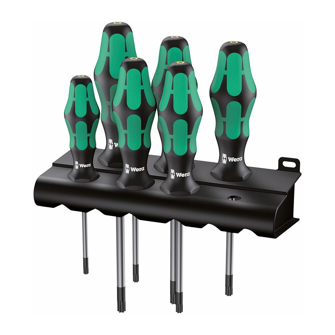 WERA 05028062001 TORX Screwdriver Set with Rack (6-Piece Set) - High quality product image showing WERA 05028062001 TORX Screwdriver Set with Rack (6-Piece Set) details and features