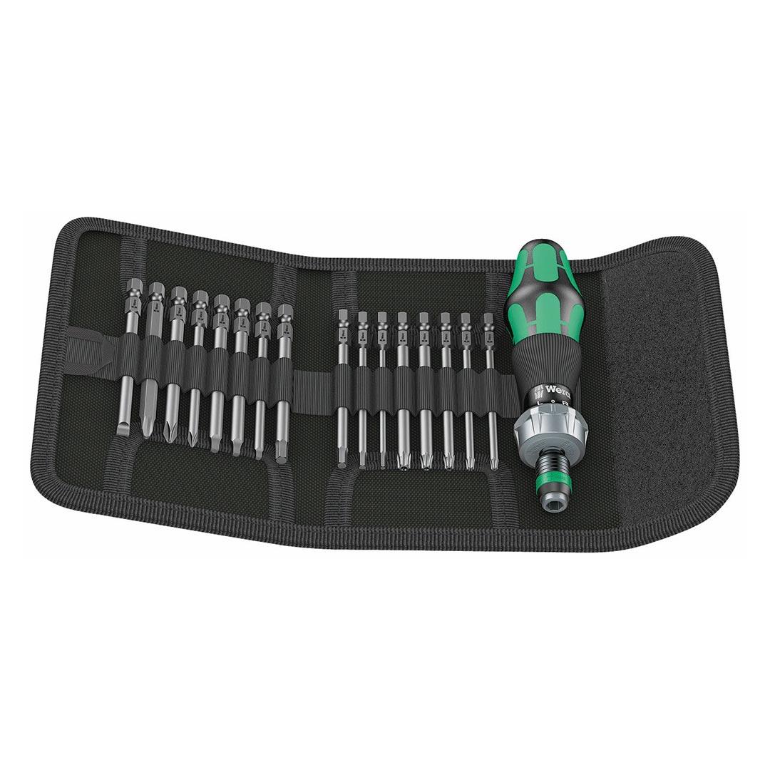 WERA 05051041001 Ratcheting Screwdriver Handle with Assorted SAE Bits (17-Piece Set) - High quality product image showing WERA 05051041001 Ratcheting Screwdriver Handle with Assorted SAE Bits (17-Piece Set) details and features