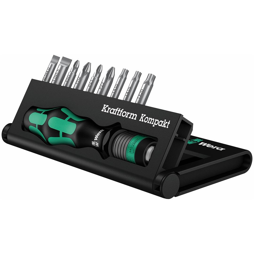 WERA 05056653001 KRAFTFORM KOMPAKT 10 BITS ASSORTMENT - The Twister Group Tools product
