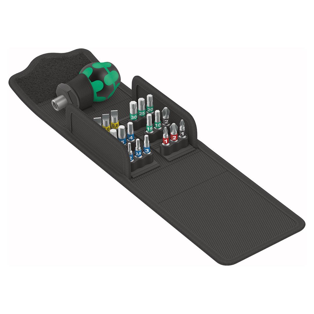 WERA 05057471001 Kompakt Stubby Bit Driver Set - 19 Piece Set - The Twister Group Tools product