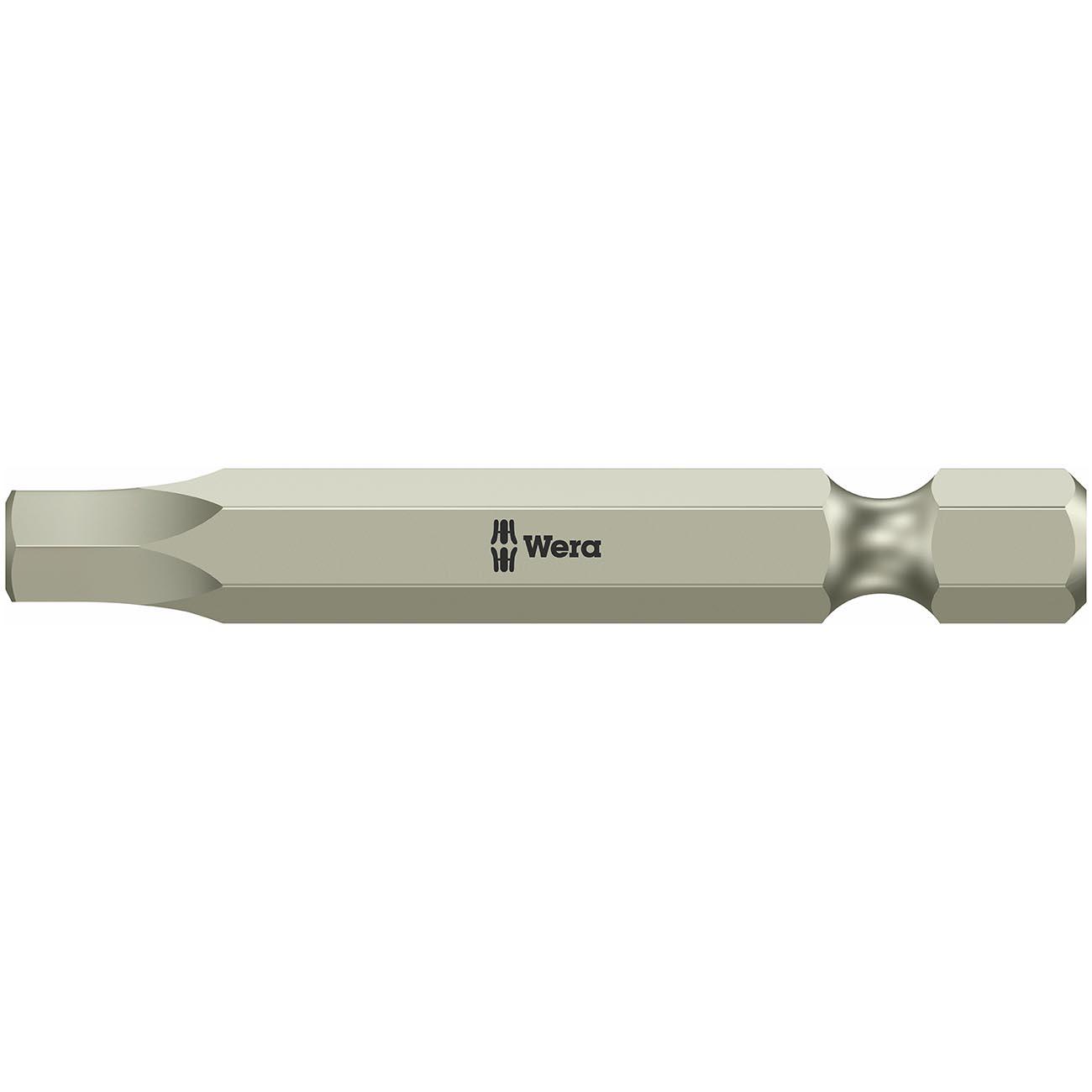WERA 05071102001 Series 4 3840/4 Stainless Bit Hexagon 4mm 1/4in Drive - High quality product image showing WERA 05071102001 Series 4 3840/4 Stainless Bit Hexagon 4mm 1/4in Drive details and features