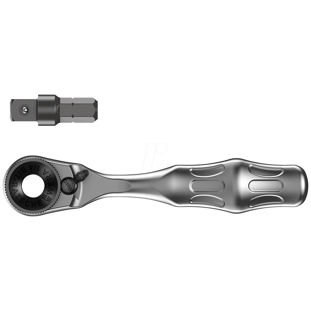 WERA 05073230001 Zyklop Mini 1/4- Bit Ratchet - The Twister Group Tools product