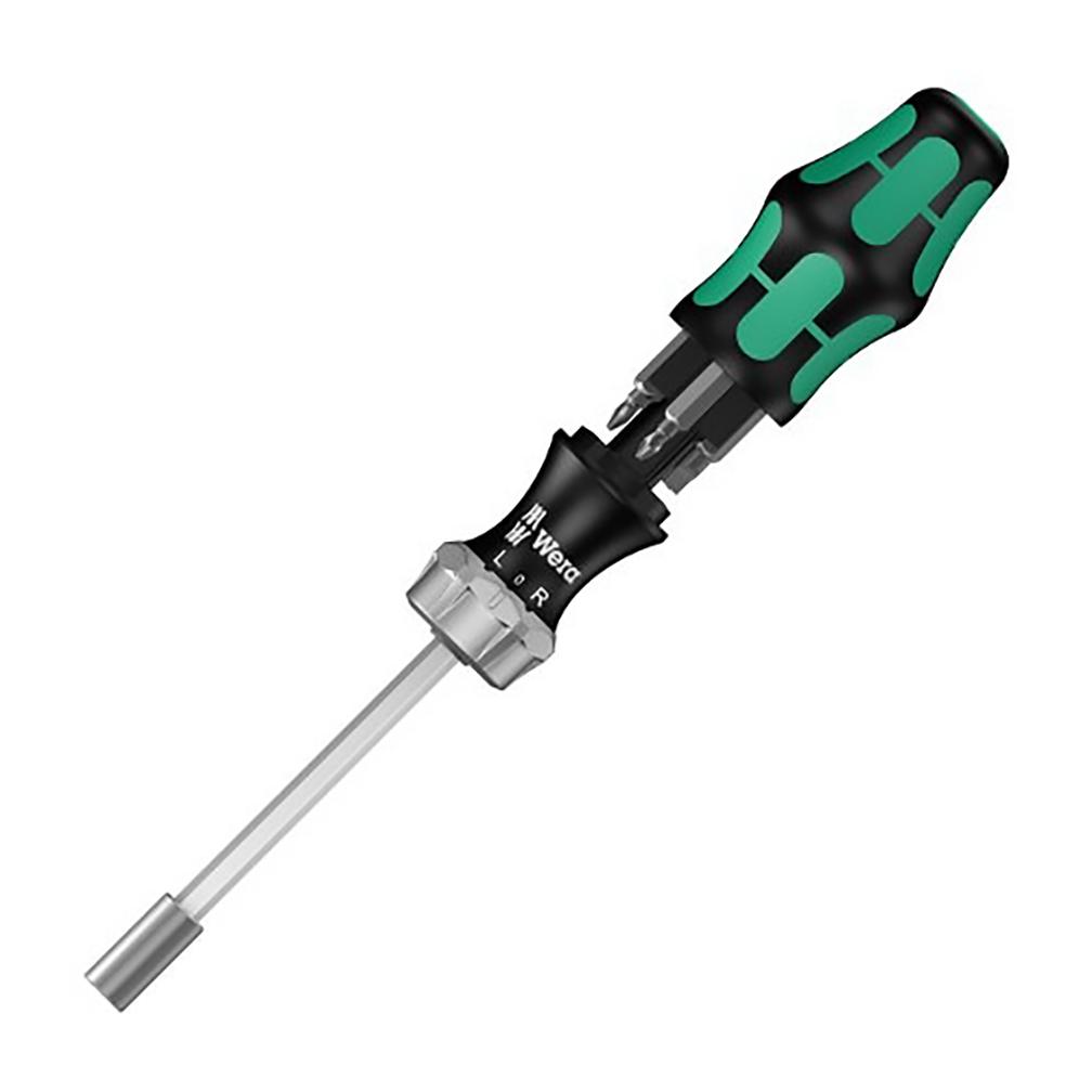 WERA 05073661002 Kraftform Kompakt 27 Ratcheting Screwdriver with Bit Storage - High quality product image showing WERA 05073661002 Kraftform Kompakt 27 Ratcheting Screwdriver with Bit Storage details and features
