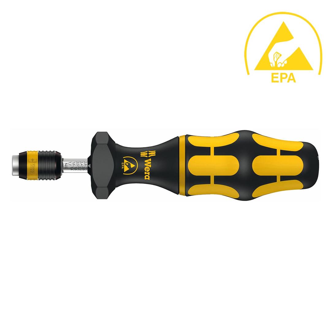 WERA 05074734001 Adjustable ESD Safe Torque Screwdriver with Quick Release Chuck (in. lbs.) - The Twister Group Tools product