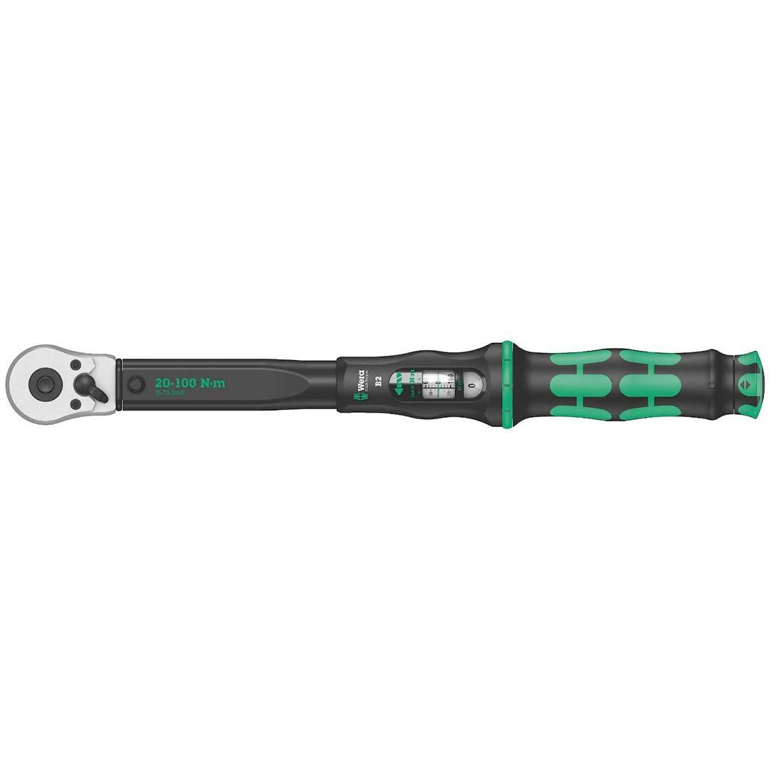 WERA 05075611001 3/8 INCH Adjustable Torque Wrench with Reversible Ratchet 20-100 Nm - The Twister Group Tools product