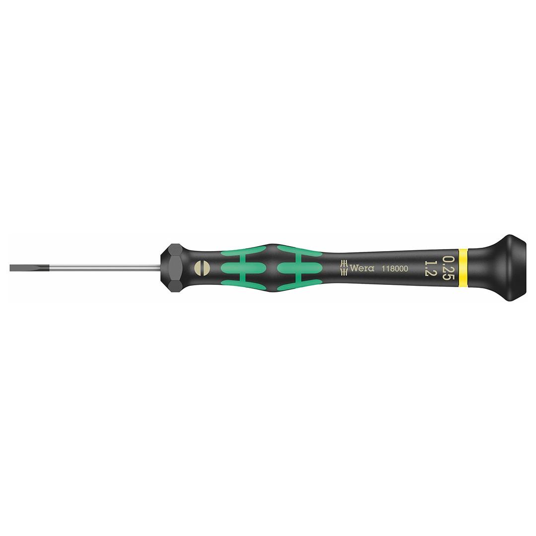 WERA 05118000001 Micro Electronics Precision Slotted Screwdriver 1.2mm Head - The Twister Group Tools product