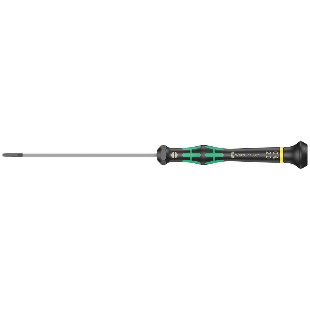 WERA 05118012001 Kraftform Micro 2035 Slotted Electronics Precision Screwdriver - The Twister Group Tools product