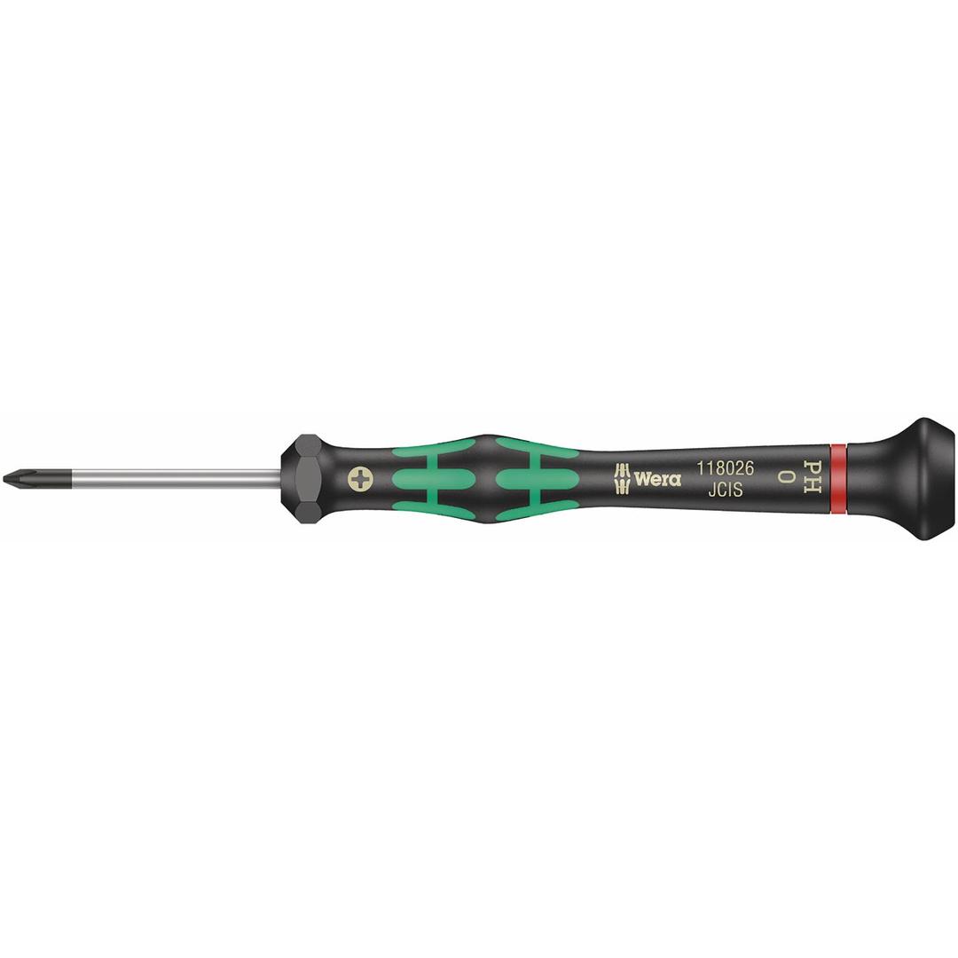 WERA 05118023001 Micro Electronics Precision Phillips Screwdriver PH #1 x 60mm - The Twister Group Tools product