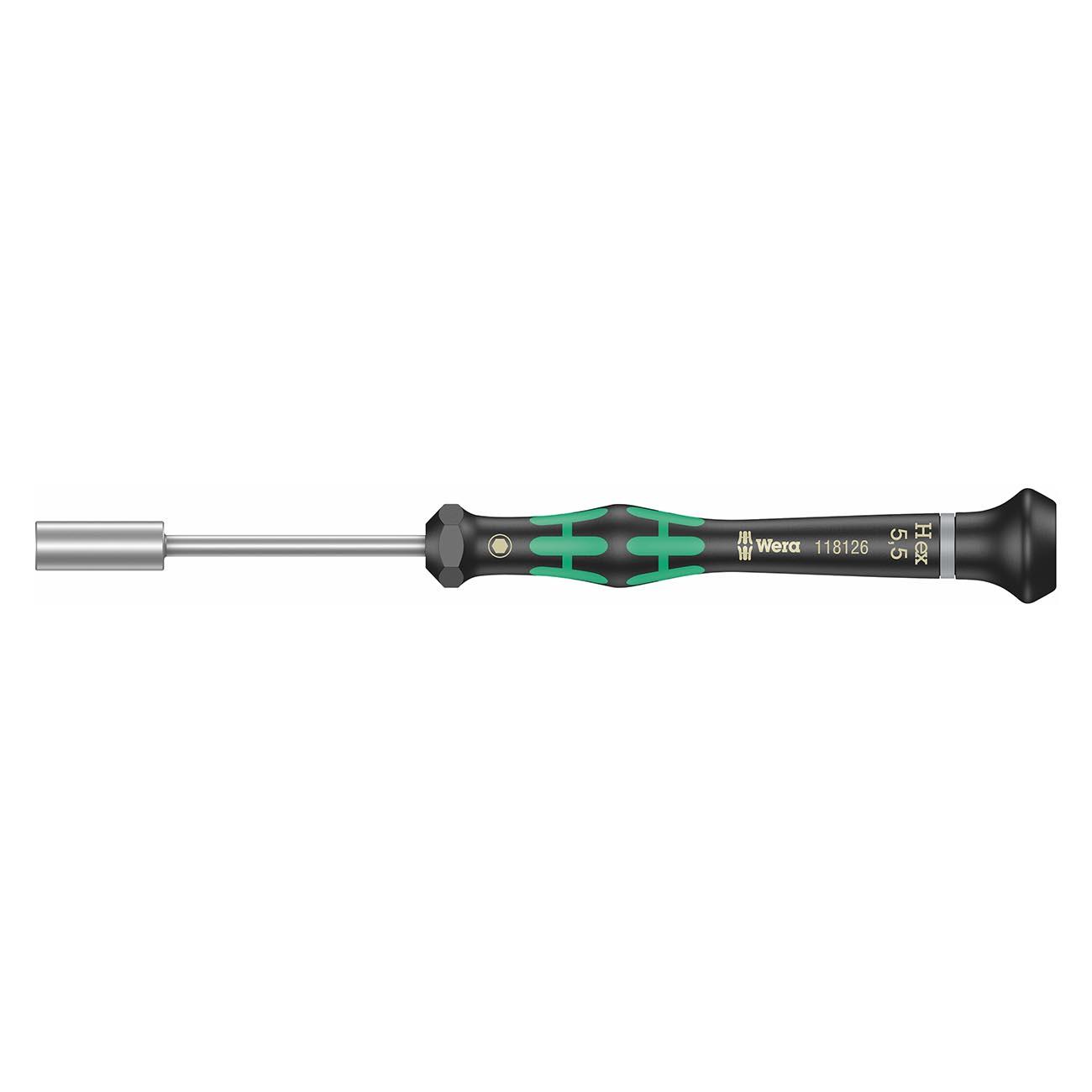 WERA 05118126001 Micro Electronics Precision Nutdriver - 5.5mm Head - High quality product image showing WERA 05118126001 Micro Electronics Precision Nutdriver - 5.5mm Head details and features
