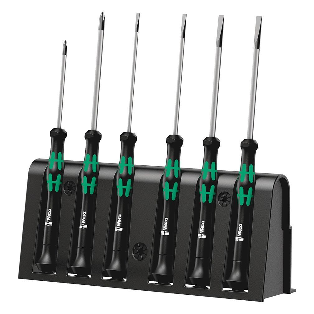 WERA 05118152001 Kraftform Electronic Micro Screwdriver 6 Piece Setc - High quality product image showing WERA 05118152001 Kraftform Electronic Micro Screwdriver 6 Piece Setc details and features